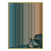 24×38" Metallic Float Frame Canvas - Gold Frame variant