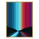 24×38" Metallic Float Frame Canvas - Gold Frame variant