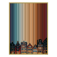 24×38" Metallic Float Frame Canvas - Gold Frame variant