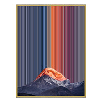 24×38" Metallic Float Frame Canvas - Gold Frame variant