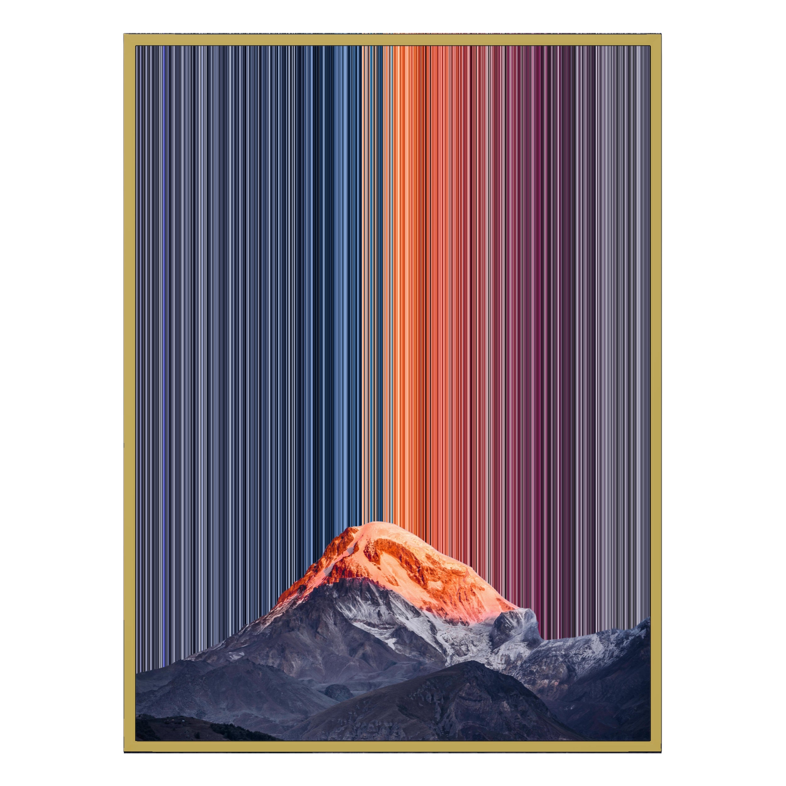 24×38" Metallic Float Frame Canvas - Gold Frame variant