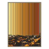 24×38" Metallic Float Frame Canvas - Natural Frame variant