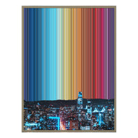 24×38" Metallic Float Frame Canvas - Natural Frame variant