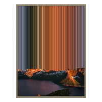 24×38" Metallic Float Frame Canvas - Natural Frame variant