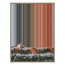 24×38" Metallic Float Frame Canvas - Natural Frame variant