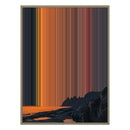 24×38" Metallic Float Frame Canvas - Natural Frame variant