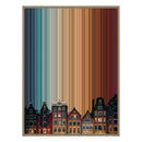 24×38" Metallic Float Frame Canvas - Natural Frame variant