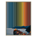 24×38" Metallic Float Frame Canvas - Natural Frame variant