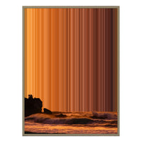 24×38" Metallic Float Frame Canvas - Natural Frame variant