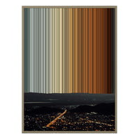 24×38" Metallic Float Frame Canvas - Natural Frame variant