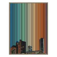 24×38" Metallic Float Frame Canvas - Natural Frame variant