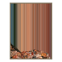 24×38" Metallic Float Frame Canvas - Natural Frame variant