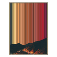 24×38" Metallic Float Frame Canvas - Natural Frame variant