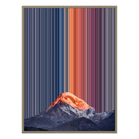 24×38" Metallic Float Frame Canvas - Natural Frame variant