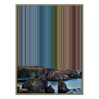 24×38" Metallic Float Frame Canvas - Natural Frame variant