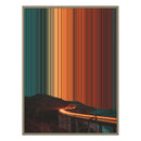 24×38" Metallic Float Frame Canvas - Natural Frame variant