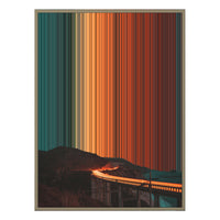 24×38" Metallic Float Frame Canvas - Natural Frame variant