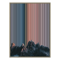 24×38" Metallic Float Frame Canvas - Natural Frame variant