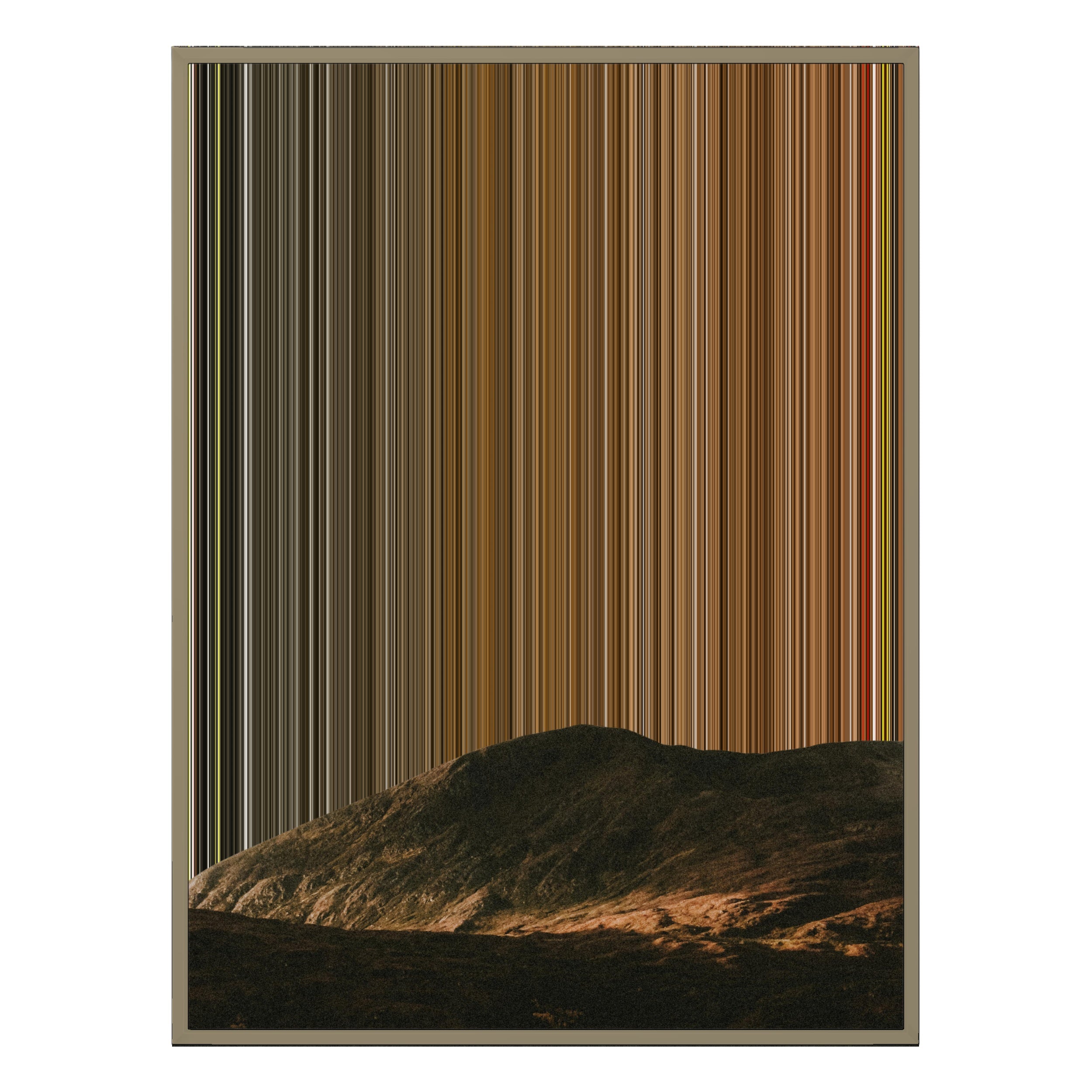 24×38" Metallic Float Frame Canvas - Natural Frame variant