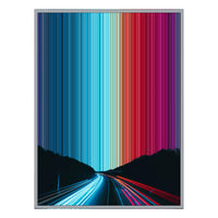 24×38" Metallic Float Frame Canvas - Silver Frame variant