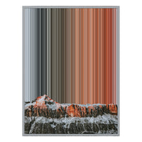 24×38" Metallic Float Frame Canvas - Silver Frame variant