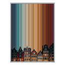 24×38" Metallic Float Frame Canvas - Silver Frame variant