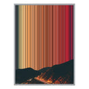 24×38" Metallic Float Frame Canvas - Silver Frame variant