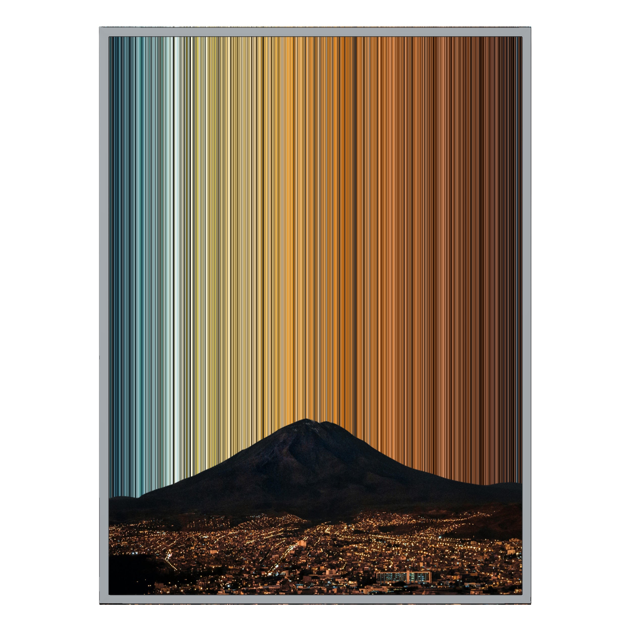 24×38" Metallic Float Frame Canvas - Silver Frame variant