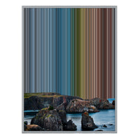 24×38" Metallic Float Frame Canvas - Silver Frame variant