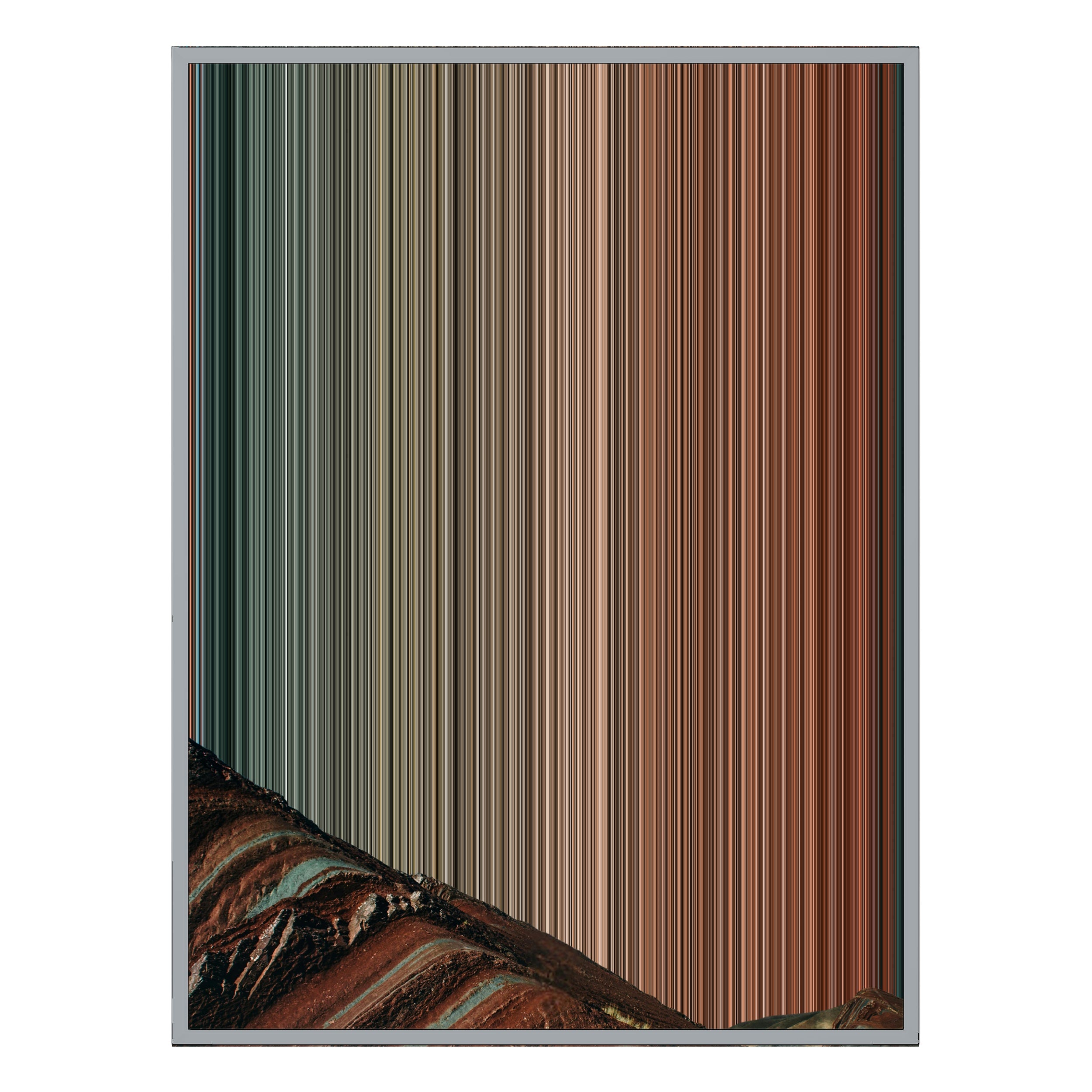 24×38" Metallic Float Frame Canvas - Silver Frame variant