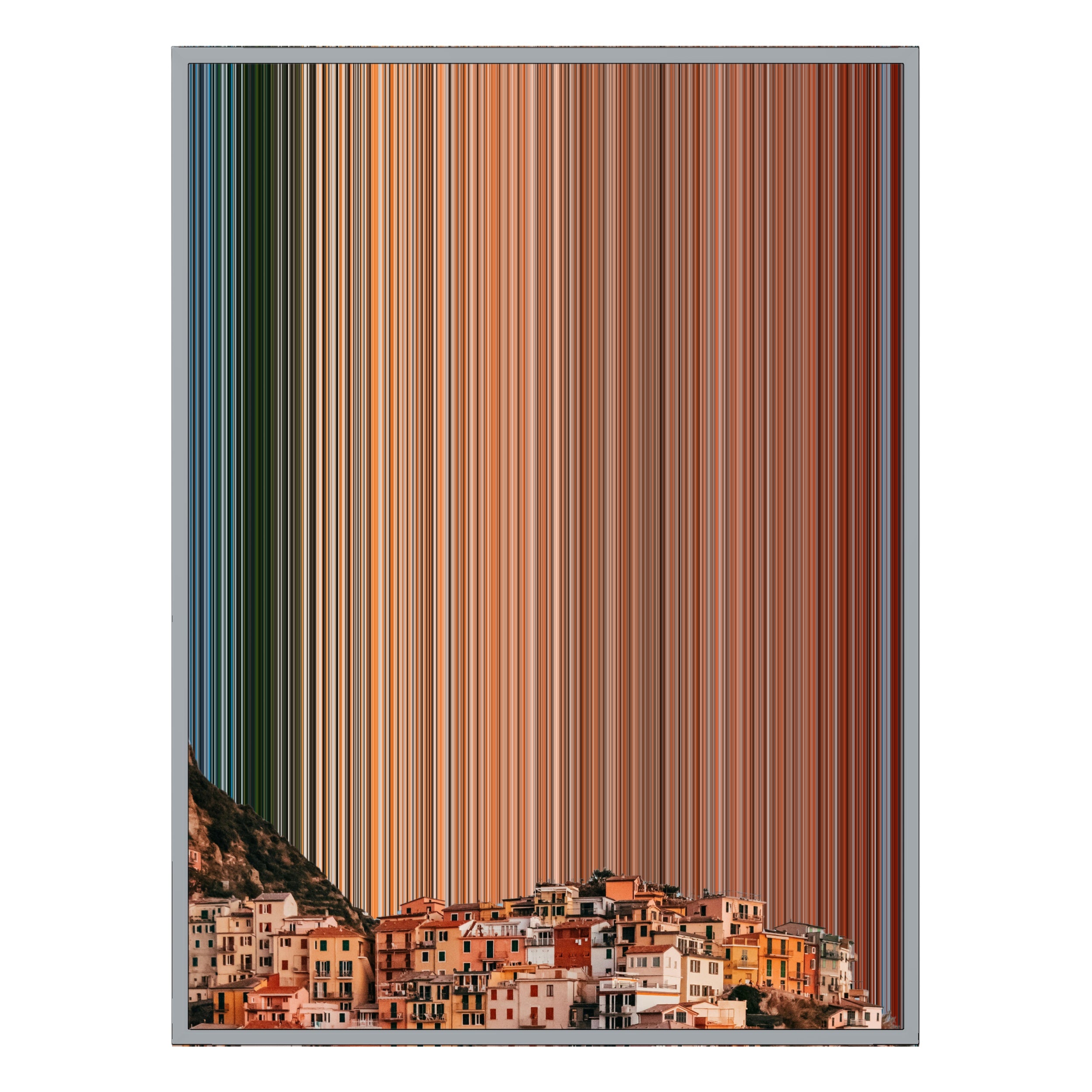 24×38" Metallic Float Frame Canvas - Silver Frame variant