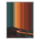 24×38" Metallic Float Frame Canvas - Silver Frame variant