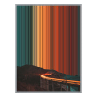 24×38" Metallic Float Frame Canvas - Silver Frame variant