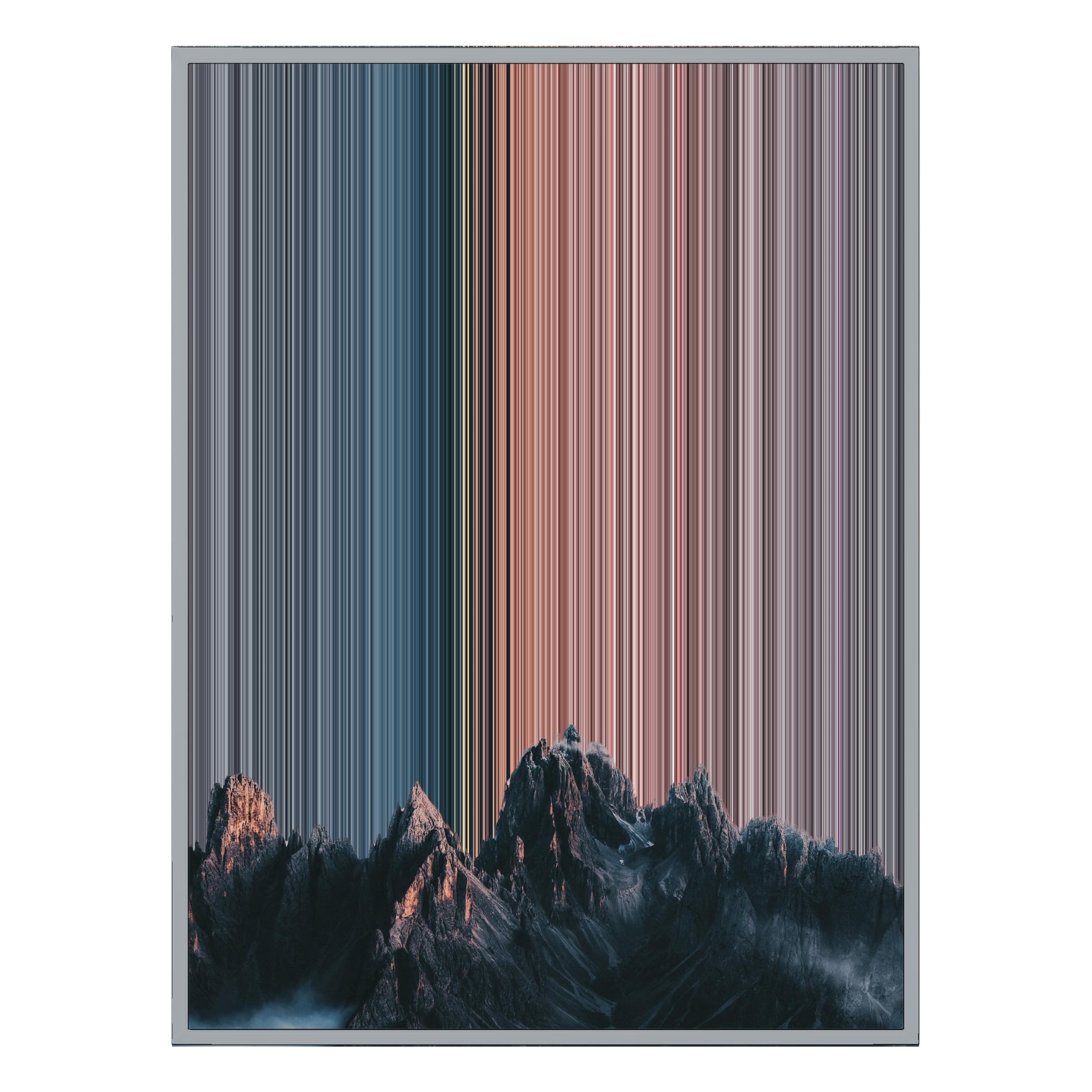 24×38" Metallic Float Frame Canvas - Silver Frame variant