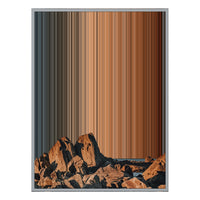 24×38" Metallic Float Frame Canvas - Silver Frame variant