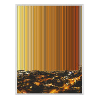 24×38" Metallic Float Frame Canvas - White Frame variant