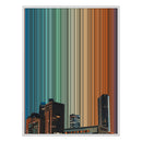 24×38" Metallic Float Frame Canvas - White Frame variant