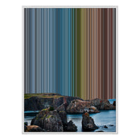 24×38" Metallic Float Frame Canvas - White Frame variant