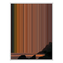 24×38" Metallic Float Frame Canvas - White Frame variant