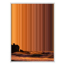 24×38" Metallic Float Frame Canvas - White Frame variant