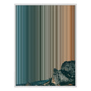 24×38" Metallic Float Frame Canvas - White Frame variant