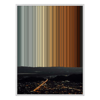 24×38" Metallic Float Frame Canvas - White Frame variant