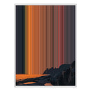 24×38" Metallic Float Frame Canvas - White Frame variant