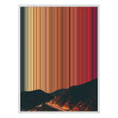 24×38" Metallic Float Frame Canvas - White Frame variant