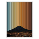 24×38" Metallic Float Frame Canvas - White Frame variant