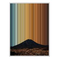 24×38" Metallic Float Frame Canvas - White Frame variant