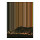 24×38" Metallic Float Frame Canvas - White Frame variant