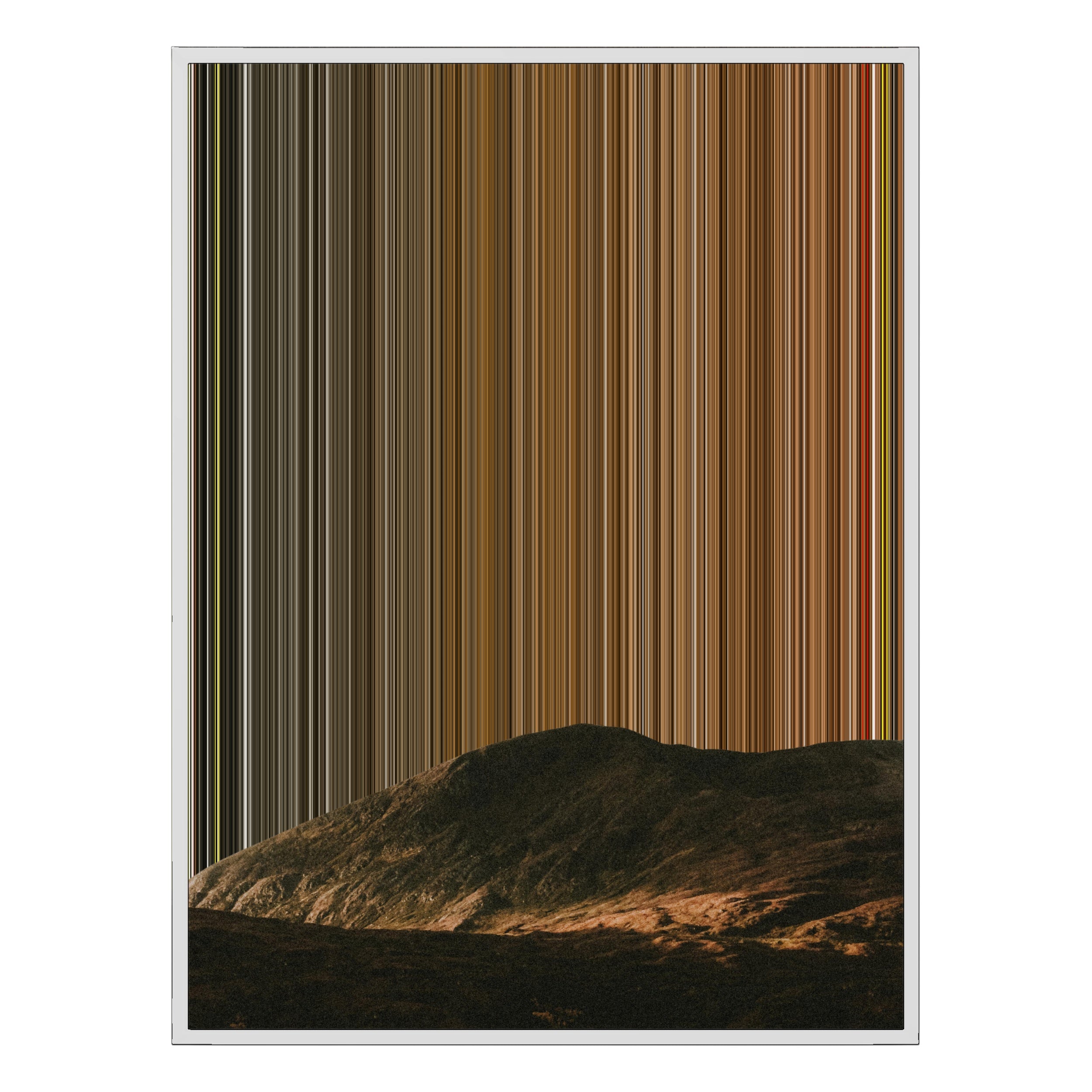 24×38" Metallic Float Frame Canvas - White Frame variant