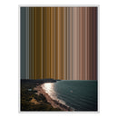 24×38" Metallic Float Frame Canvas - White Frame variant