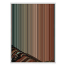 24×38" Metallic Float Frame Canvas - White Frame variant